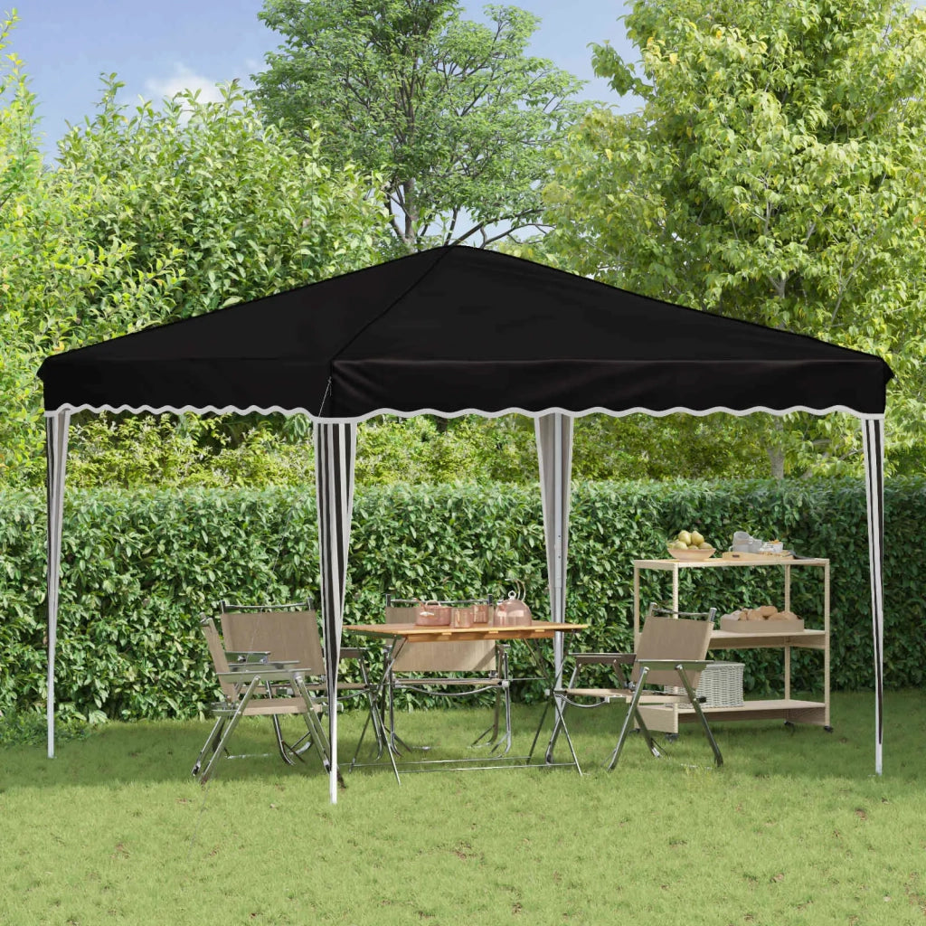 Tenda per feste a pop-up Nero 288 x 288 x 245 cm Tessuto Oxford 42019755