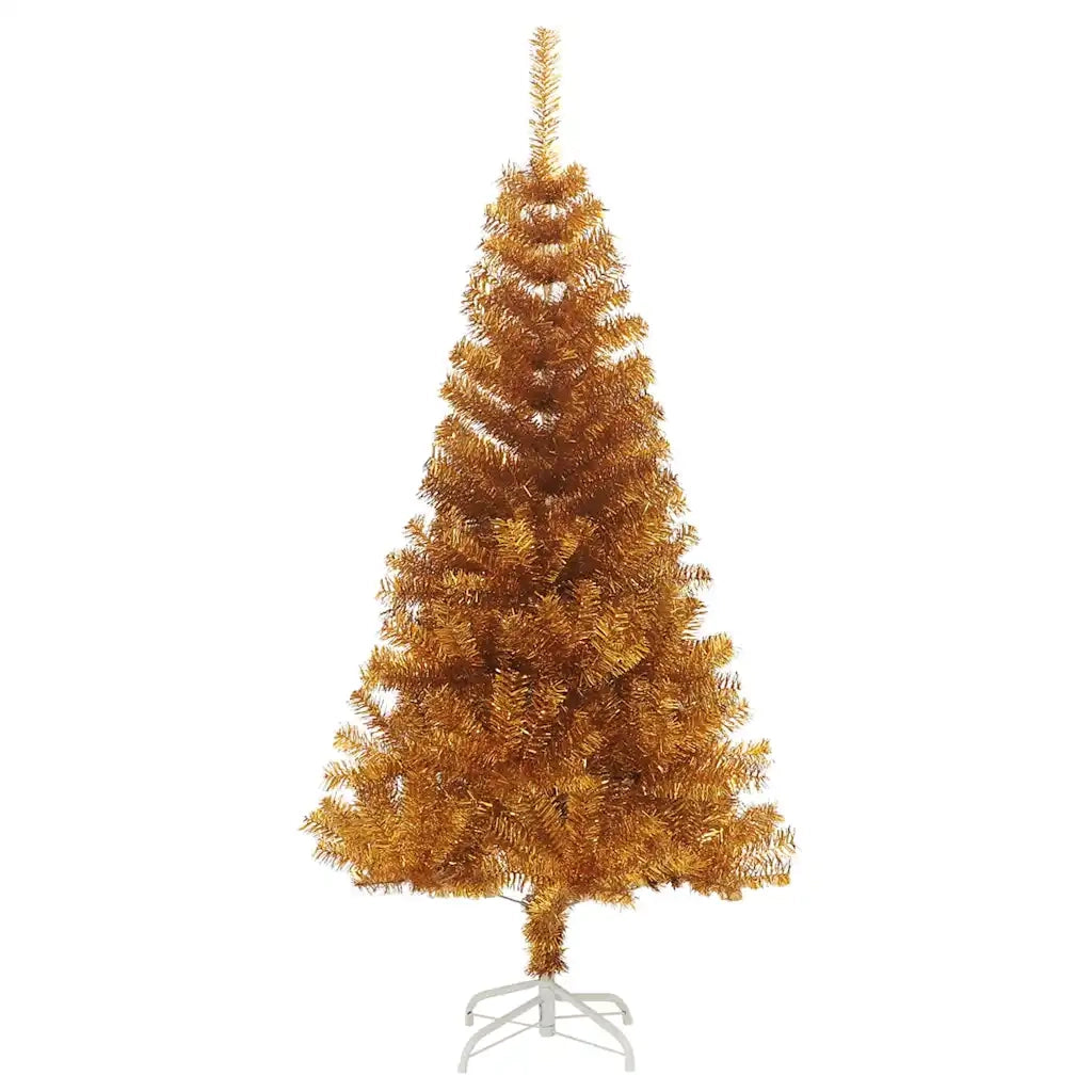 Albero di Natale con 150 LED con supporto Oro 150 cm PET 3396616