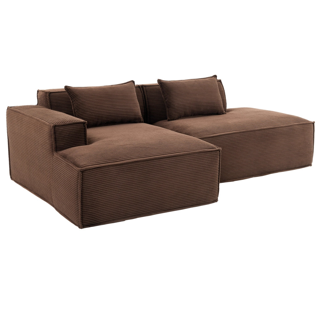 Divano 3 Posti in Tessuto con Cuscini ¨C Xylo ¨C Grigio