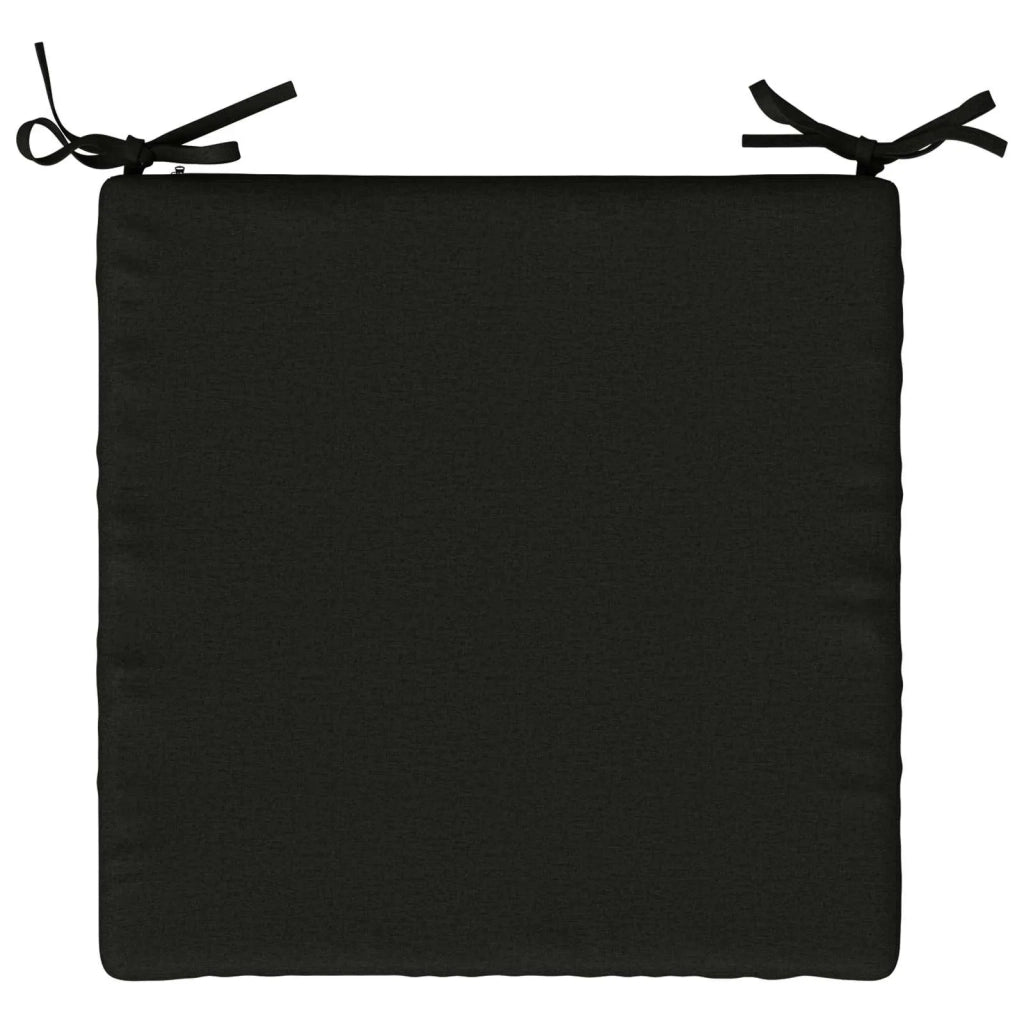 Cuscini per Sedia in 4 Pezzi SOEST 4 pz 100% Poliestere Nero 944447