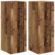Mobile TV da parete 2 pz | Armadietto TV | Mobile Porta TV Legno vecchio 30 x 31 x 80 cm