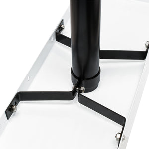 Cassetta postale americana con palo di supporto, in acciaio zincato, verde, montaggio a terra