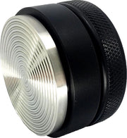 Tamper "Grande Flat" per barista; con 3D-groove per una perfetta aspirazione con macchine a sifone; diverse misure; versione robusta.