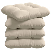 Cuscini per Seduta 4 pz | Cuscini per sedie Beige 40 x 40 cm Tessuto in Microfibra