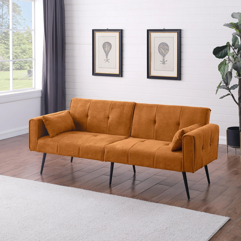 Divano letto futon imbottito - Zephmum- 68" modulare pieghevole per spazi compatti