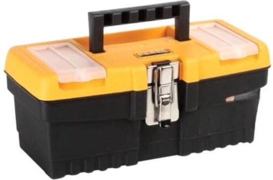 Scatola degli strumenti Vuota - Cassetto degli strumenti Vuoto - Cassetto degli strumenti - 32x13,9x15,5cm - Giallo|Nero