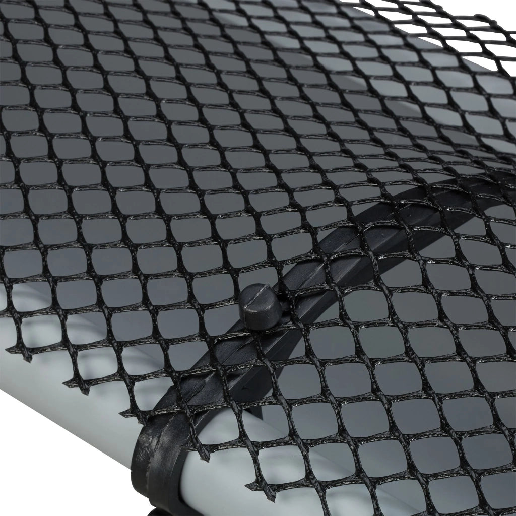 Set di 2 griglie per grondaie ant foglie 6 m montaggio facile resistente alle intemperie in plastica nera 13_0011858