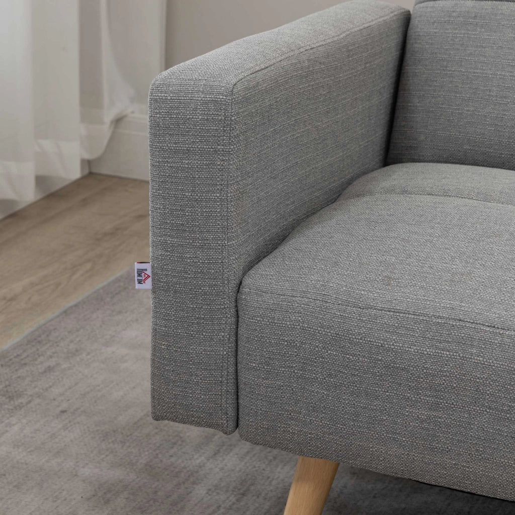 Divano letto 2 posti ¨C zephmum ¨C Grigio tessuto 205x88 cm