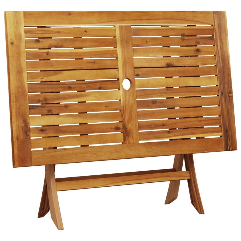 Set Pranzo da Giardino 5pz Antracite Tessuto e Legno Massello 3281701