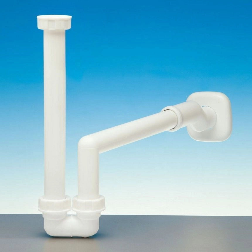 Lira Sifone Eccentrico Lavabo Bidet PP Salvaspazio diametro 11 cm