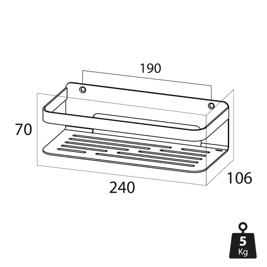 Tiger Mensola da Bagno Caddy Cromato 1400030346 418298