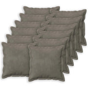 Federa 12 pcs HOUTEN Grigio Chiaro 40 x 40 cm Velluto 916704