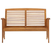 Panchina da Giardino 119 cm in Legno Massello d'Acacia 310259