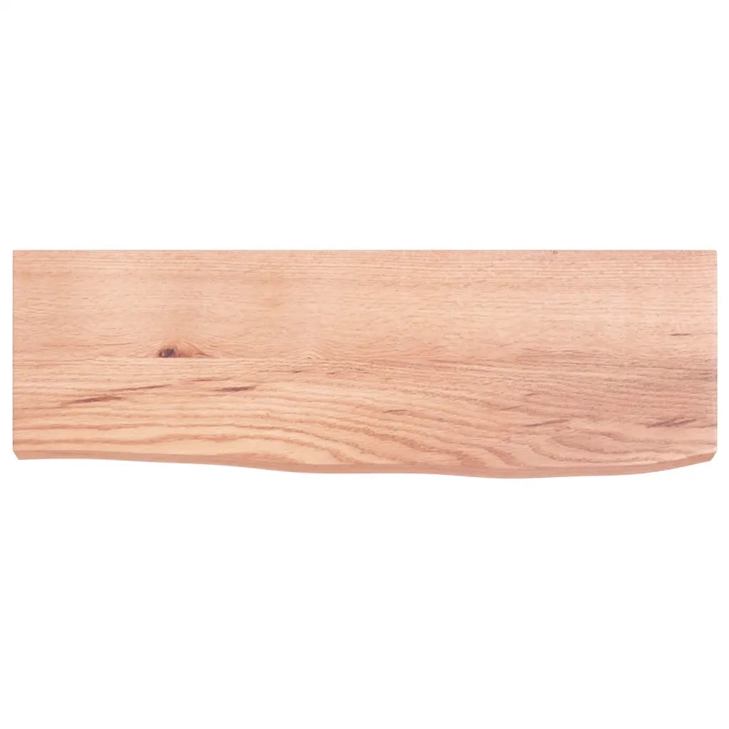 Ripiano Muro Marrone Chiaro 60x20x4 cm Massello Rovere Trattatocod mxl 80602