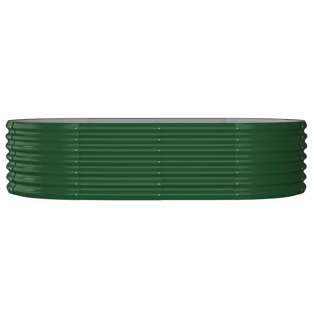 Letto Giardino Acciaio Zincato 152x80x36 cm Verde 318913