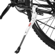 Sostegno per bicicletta in alluminio - Regolabile - Adatto per ruote da 20/24/26 pollici - Facile da installare - Rilevamento per una guida sicura con cartello di avviso