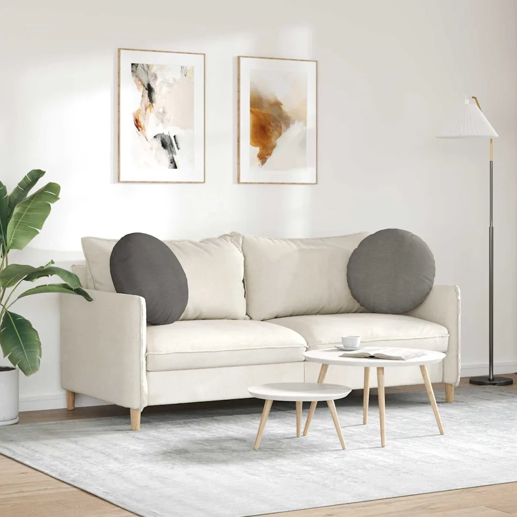 Cuscini per Seduta 2 pz | Cuscini per sedie Grigio chiaro ?50 x 19 cm