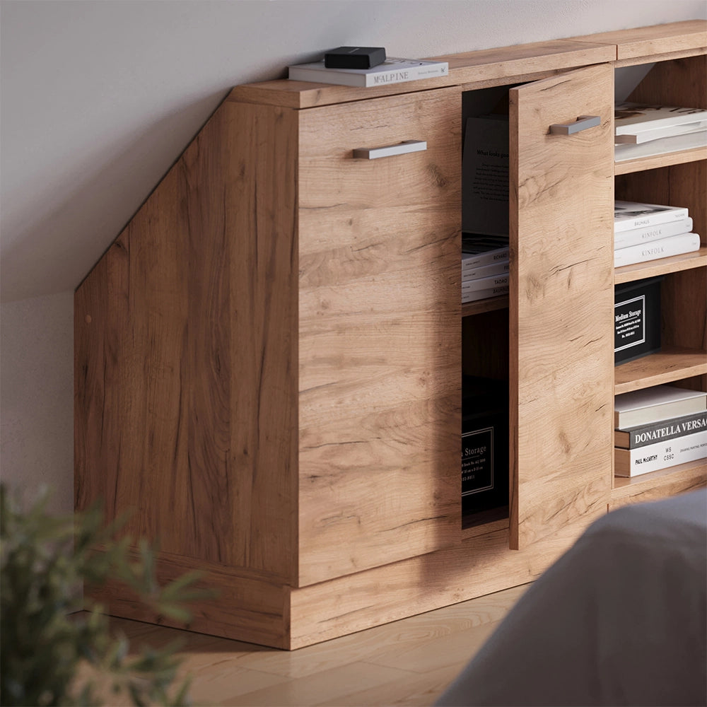 Mobile sottotetto Rion Rovere dorato/Rovere dorato con 2 porte Vicco