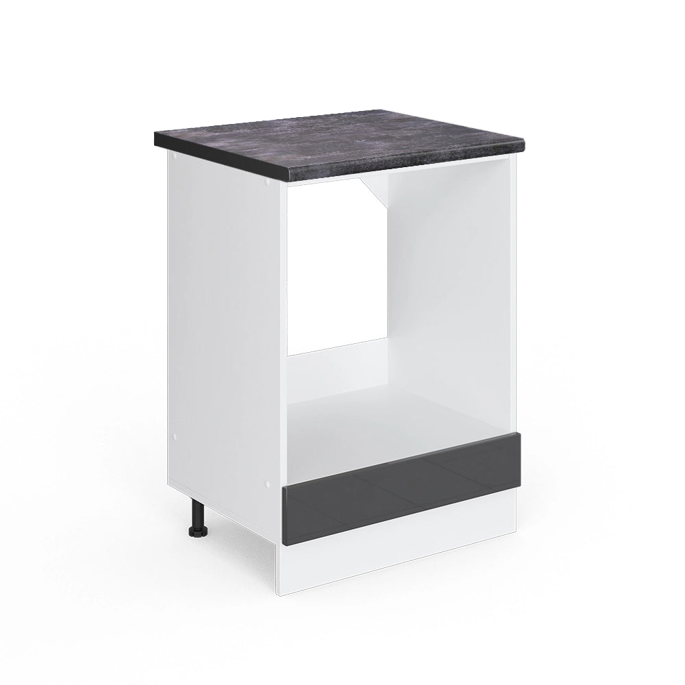 Vicco Mobile per forno da incasso Antracite lucido 60 cm , PL Antracite