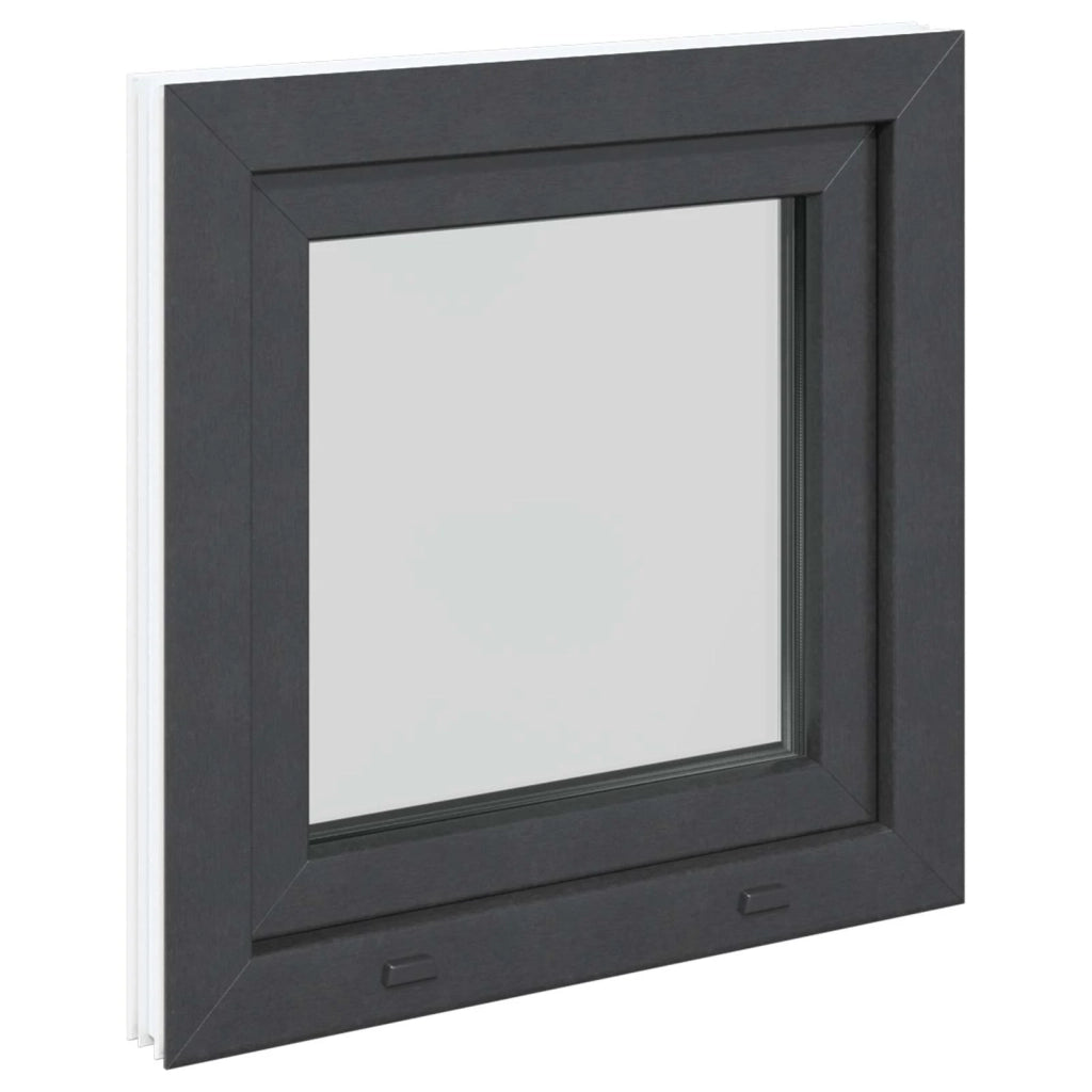 Finestra per Soffitta RISOR 60 x 60 cm PVC e Vetro Antracite CFW9804586