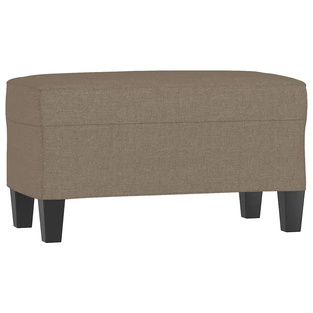 Panca tortora 70x35x41 cm in Tessuto