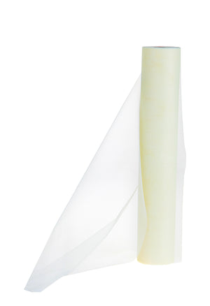 Set 2 Bobine Decorative Tulle 50 cm 30 mt Crema