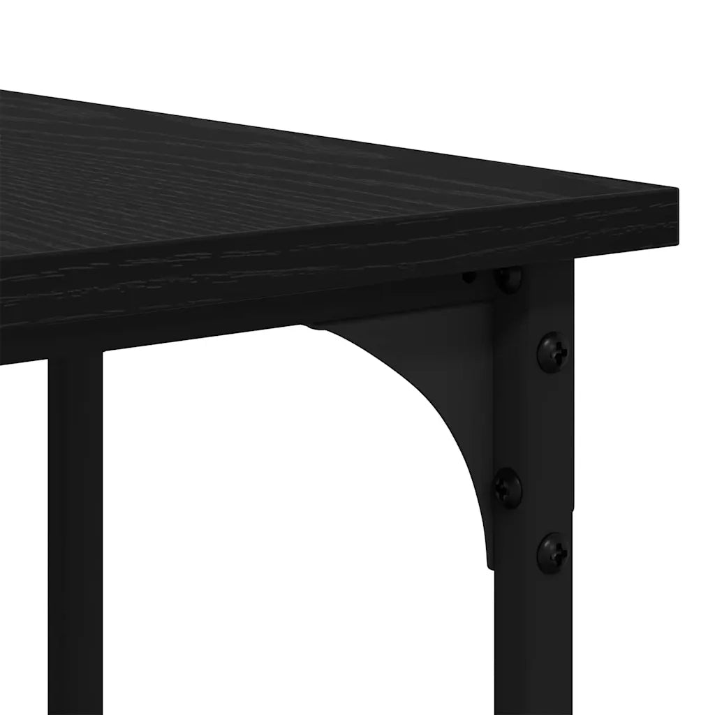 Scrivania Rovere Nero 139 x 139 x 75 cm Legno multistrato 882867