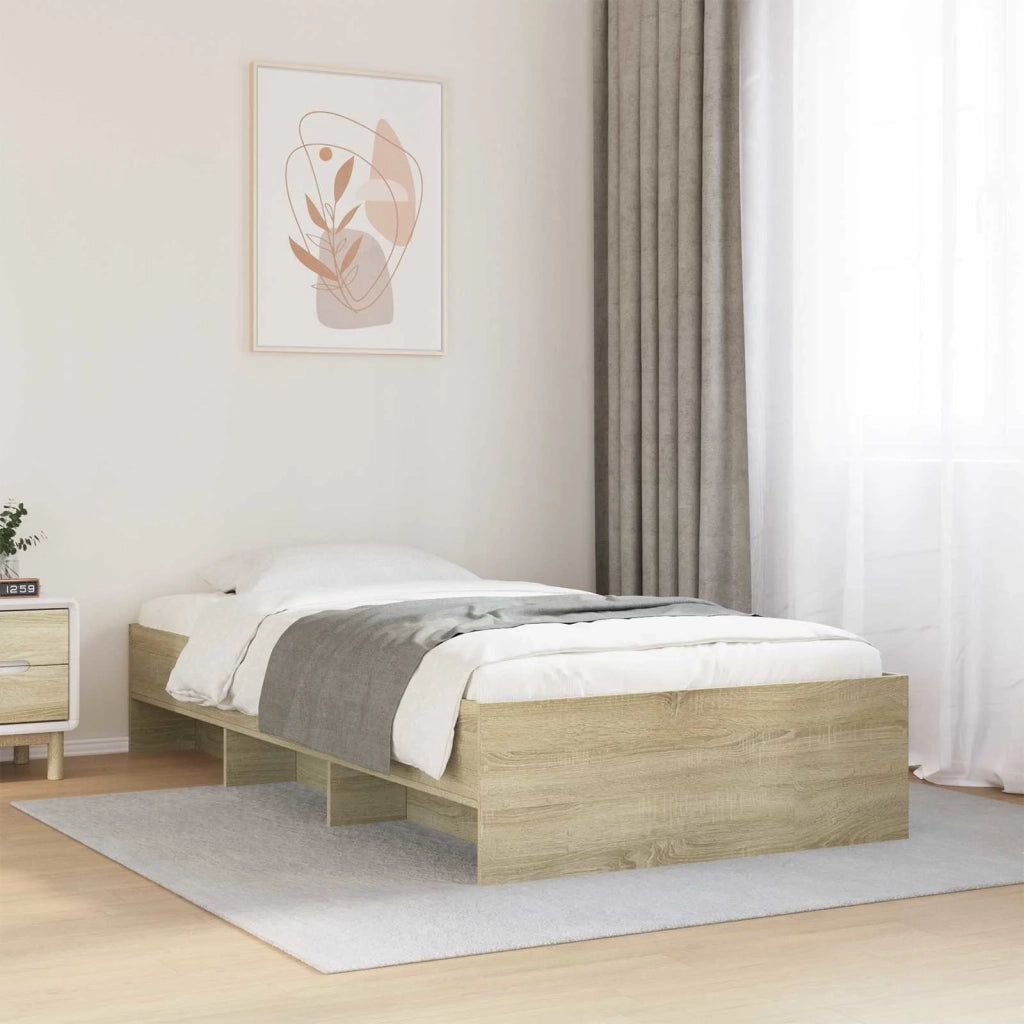 Struttura del letto con lo scaffale Rovere Sonoma 80 x 200 cm 3429670