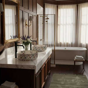 Lavabo Da Appoggio Rea Stefania Fiori