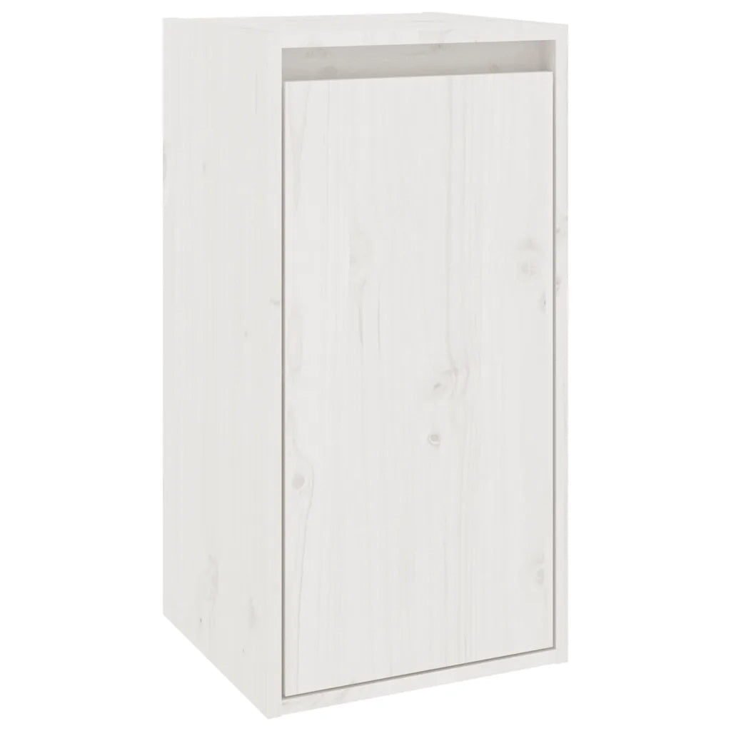 Mobili Porta TV 6 pz Bianchi in Legno Massello di Pino 3100190