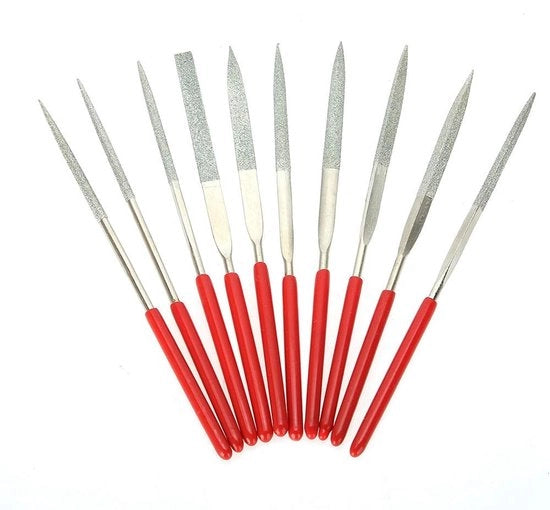 Set di Vigili in Legno - 10 Pezzi - Maniglione Antiscivolo - Forme Diverse - Lama in Acciaio - Ideale per Appassionati e Professionisti - Spille