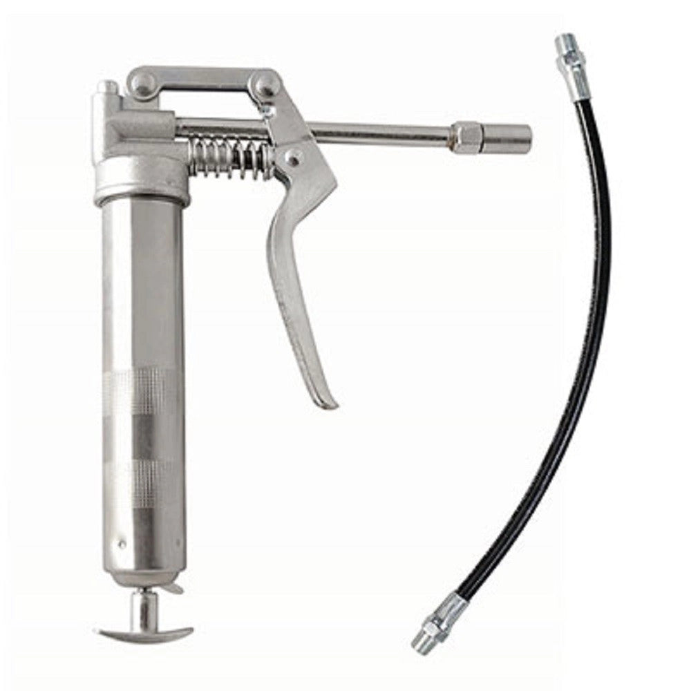 Trade Shop - Pistola Ingrassatrice 93gr Manuale Pompa Ingrassatore Flessibile Testina Rigida -
