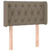 Testiera | Testata ad Orecchio Tortora 83x16x78/88 cm in Tessuto