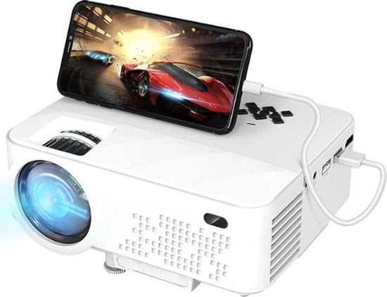 Mini Proiettore di Immagini - Riproduzione da Smartphone - Proiettore di Film per Home Cinema