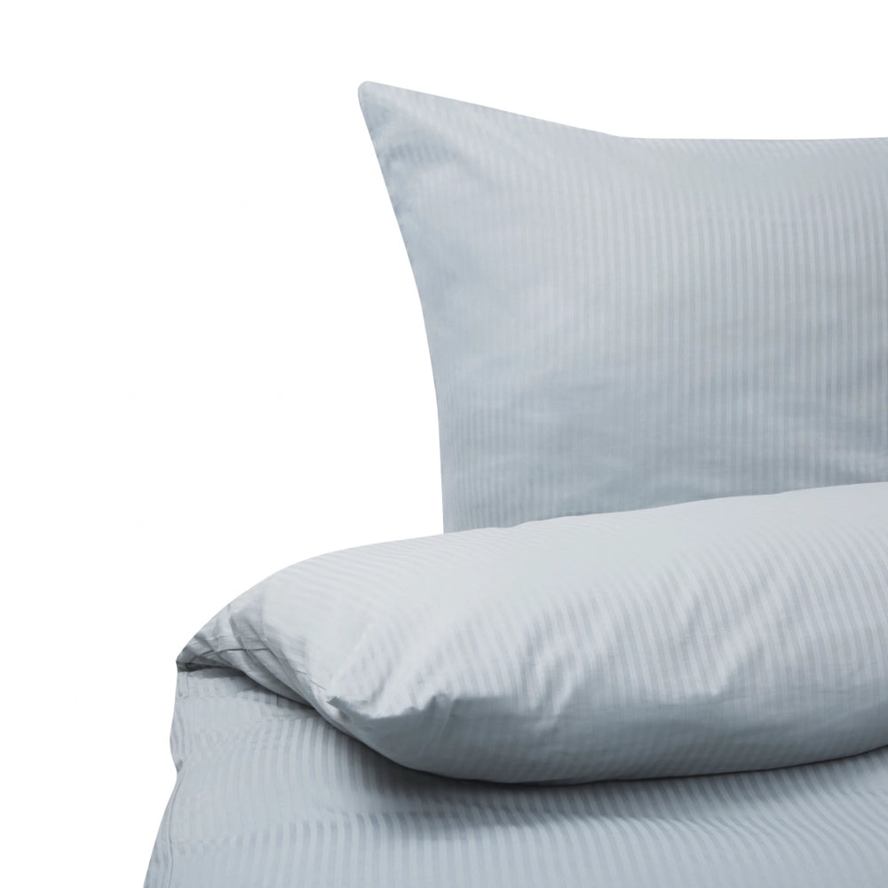 Set di biancheria da letto 155 x 200 cm in cotone a tinta unita grigio camera da letto stile classico