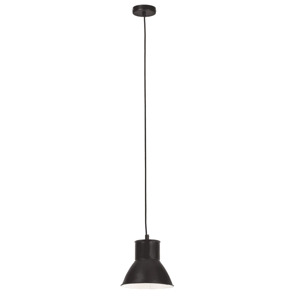 Lampada a Sospensione 25 W Nera Rotonda 17 cm E27 cod mxl 61719