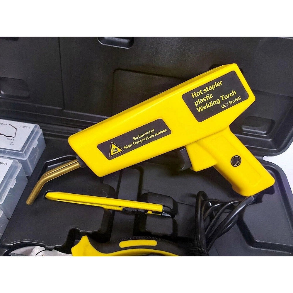 Trade Shop - Kit Pistola Saldatrice Saldatura Plastica 200w Riparazione Paraurti Auto 400pz -