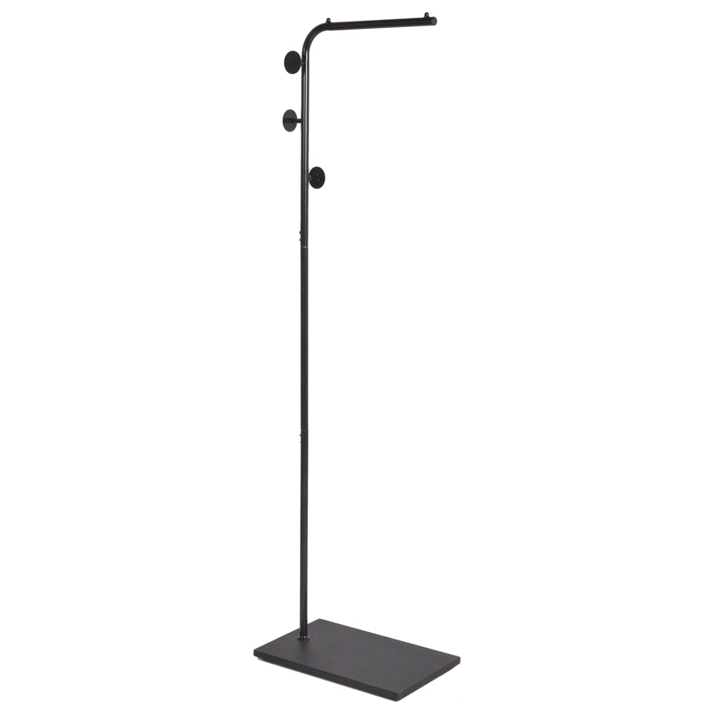 Appendiabiti in metallo nero da 169 cm appendiabiti autoportante industriale moderno pezzo decorativo per corridoio Accessori