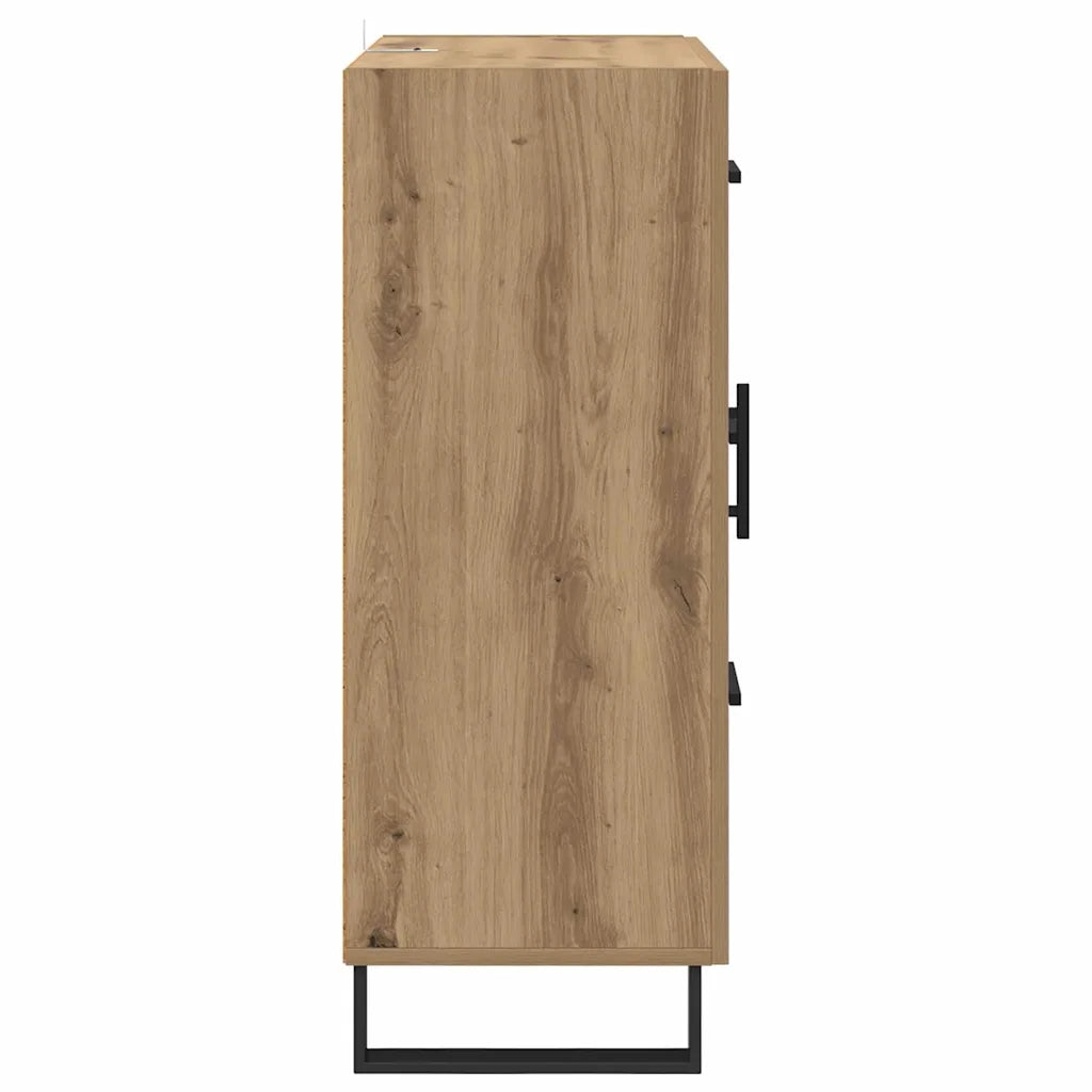 Credenza con Cassetto-Buffet-Armadio da cucina Rovere artigianale 69,5 x 34 x 90 cm 704173