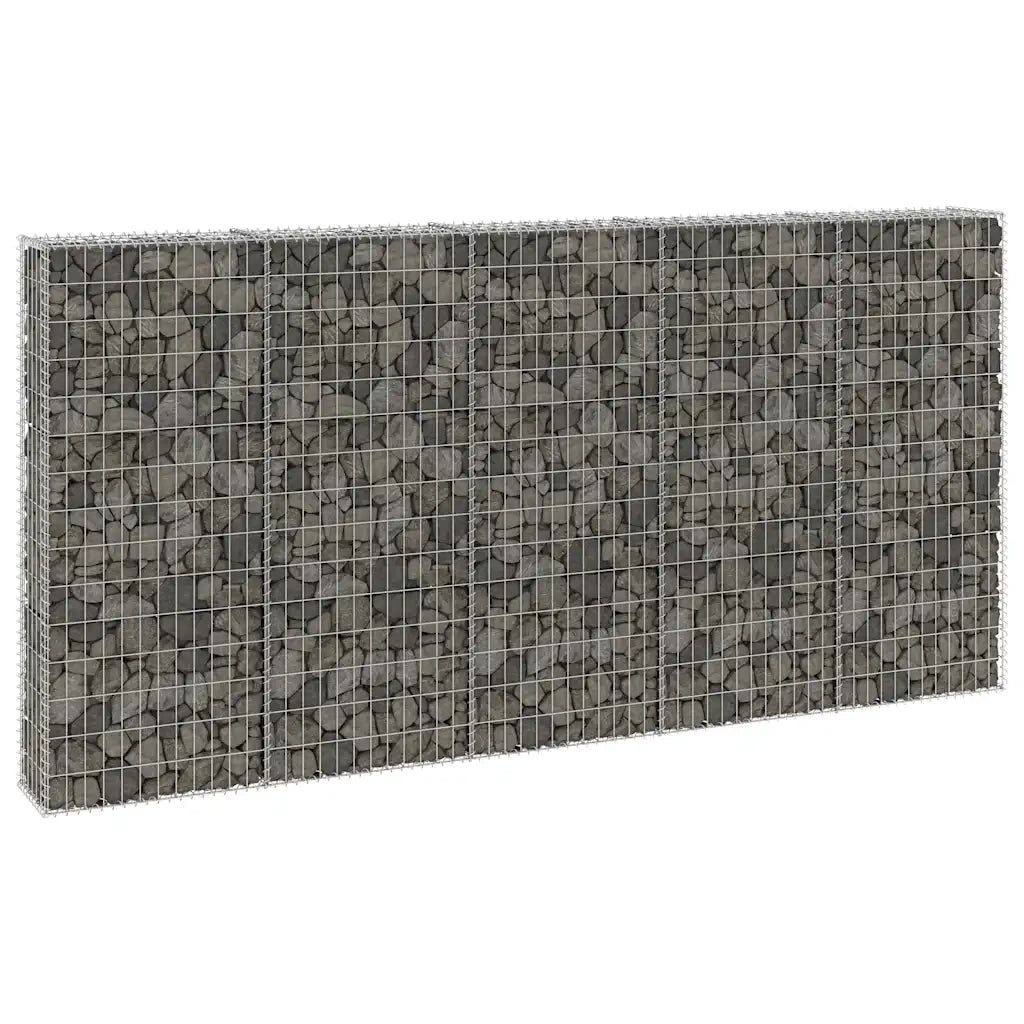 Gabbione con Copertura in Acciaio Zincato 300x30x150 cm 147822