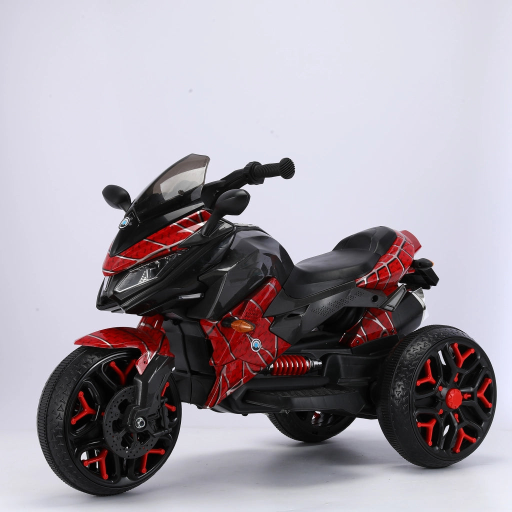 Motocicletta Elettrica per Bambini ¨C zephmum ¨C Verde con Luci e Van portaoggetti