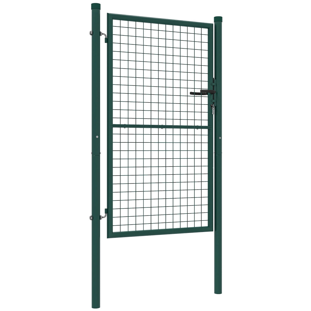 Cancelletto da Giardino in Acciaio ¨C zephmum ¨C Grigio 97x200 cm