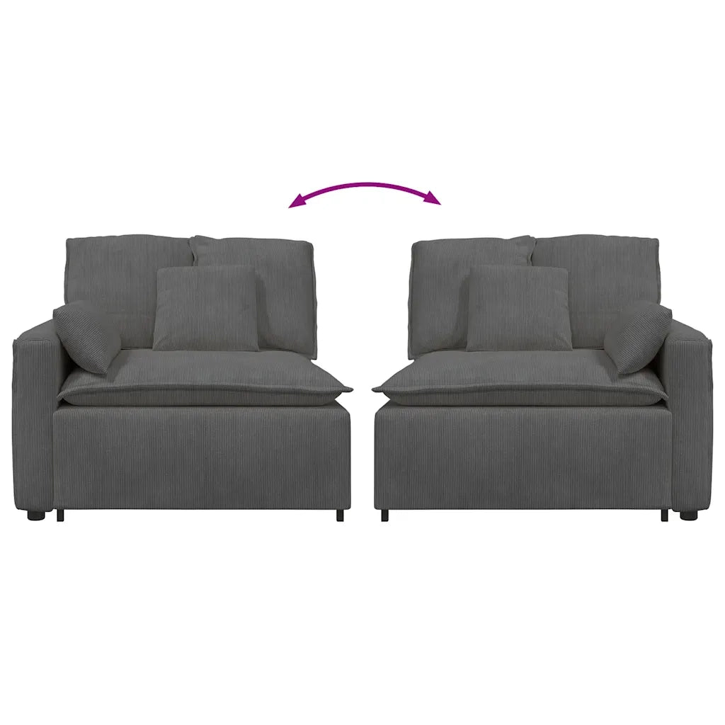 Modulo Terminale Bracciolo Divano Modulare con Cuscini 100 cm CFW9528854