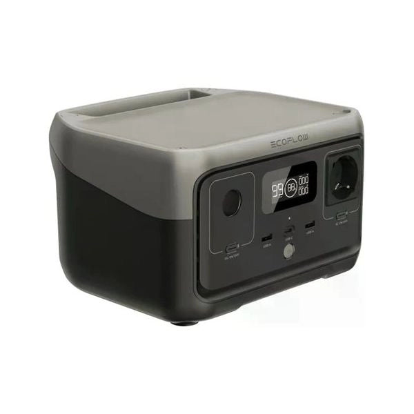 Power station ecoflow river2 portatile a batteria nero e grigio