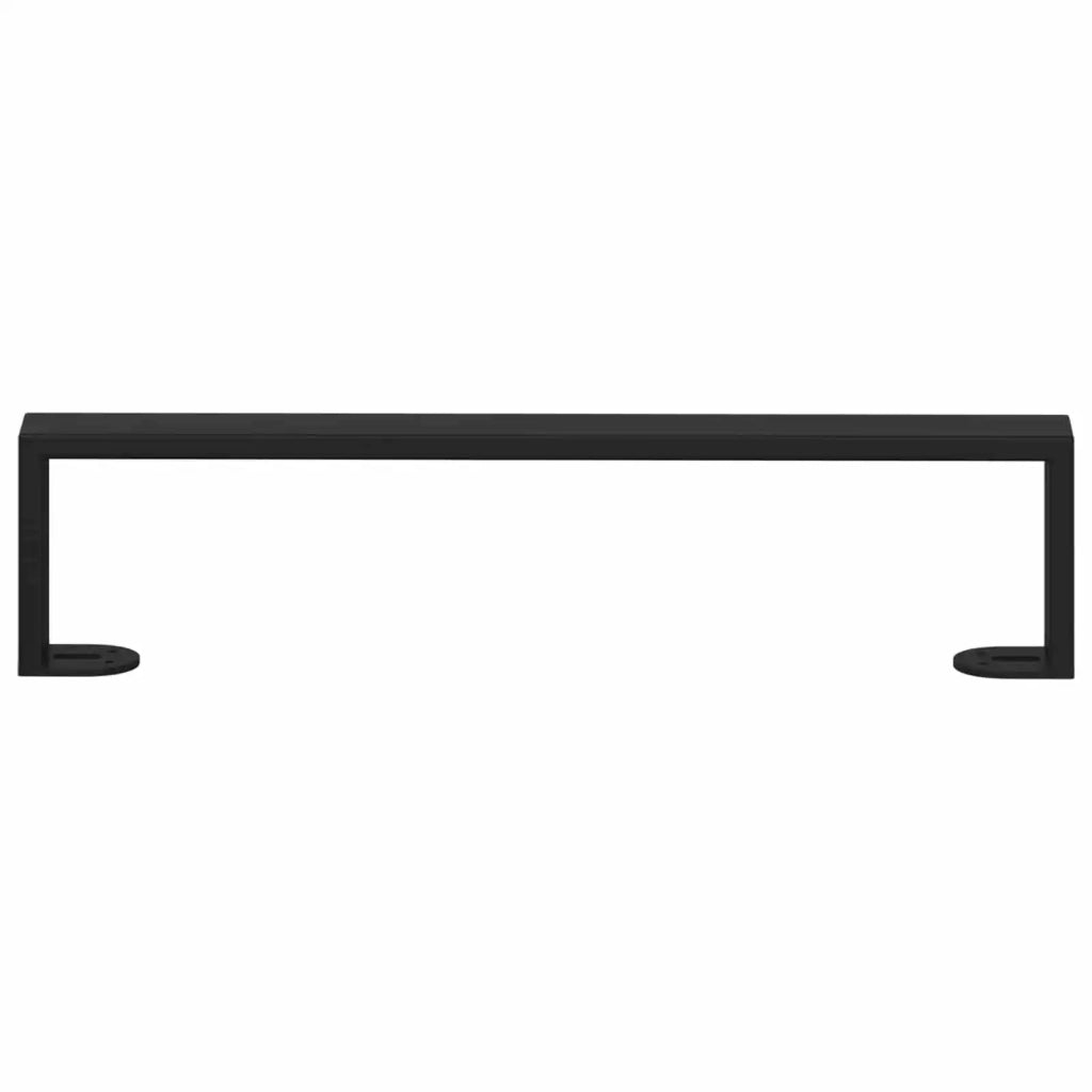 Piedini per mobili 12 pcs Nero 436 x 40,5 x 100 mm Ferro