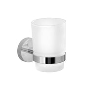 Portaspazzolini da muro in acciaio inox e Cromall 2310 Gedy serie EROS Cromato