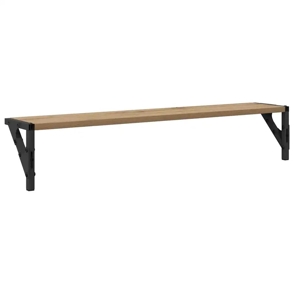 Scaffali da parete 2 pcs Rovere artigianale 80 x 15 x 15,5 cm