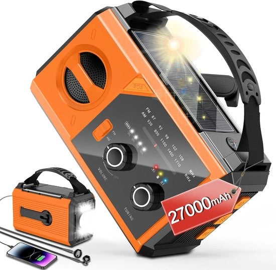 Radio a manovella - Radio di emergenza - Radio a dinamo - Radio a cricchetto - Camping - Esterno - Situazioni di emergenza - Viaggi - Survival