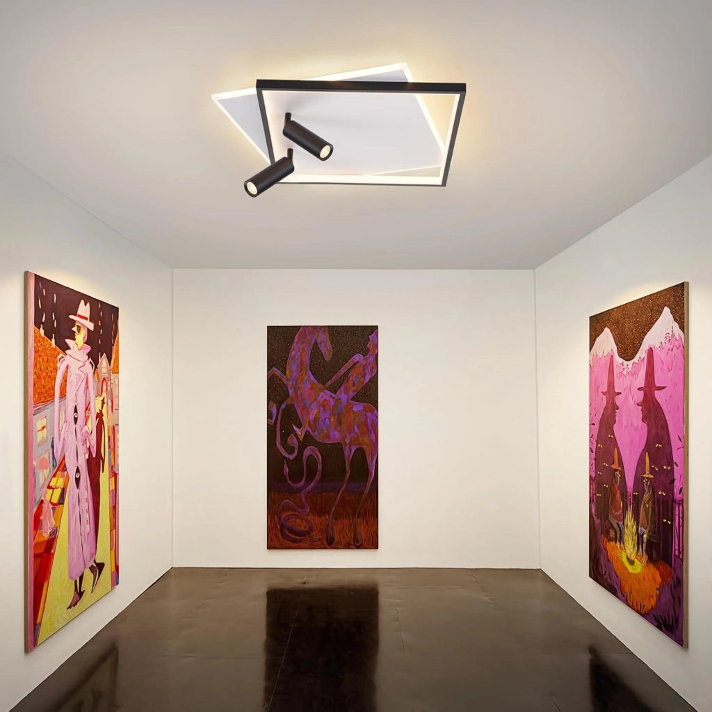 ZMH Faretto da soffitto LED 2 luci acrilico moderni dimmerabili per soggiorno