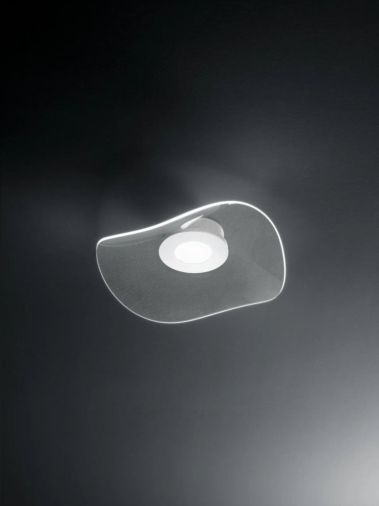 Sospensione in metallo bianco Medusa biemissione LED 30W 3000K CRI?80 220-240V 50/60Hz 2046Lm